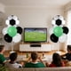 thumbnail image 1 of Globos de fiesta de fútbol para decoraciones de cumpleaños y días de partido, globos de papel aluminio y látex de 14 PC con cintas para fiestas temáticas deportivas y visionado de partidos, 1 of 6