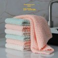 thumbnail image 3 of Toallitas húmedas Lazy de gran tamaño para lavado de manos, de terciopelo coral, para cocina, toallitas húmedas absorbentes y limpiadoras., 3 of 5