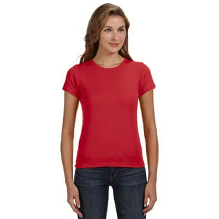 - Anvil Ladies' 1x1 Baby Rib Scoop T-Shirt