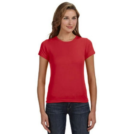 Anvil Ladies' 1x1 Baby Rib Scoop T-Shirt