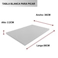 thumbnail image 3 of Tabla para picar Blanca 56*36*2.2CM Shorbull Tabla Gruesa de 2.2cm, 3 of 5