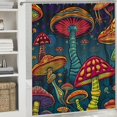 thumbnail image 6 of BCIIG Psychedelic Art Shower Curtain Set 100% Polyester with Hooks 69"x72, 6 of 7
