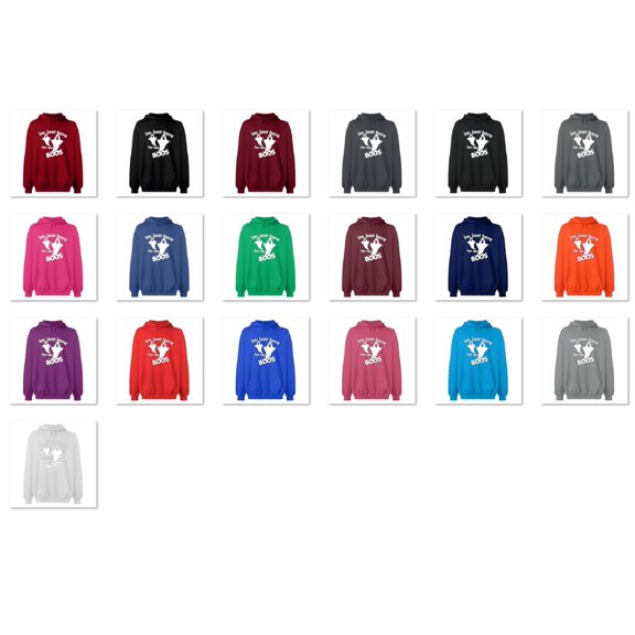 OXI Hoodie Sweatshirt - I'm Just Here For The Boos, Basic Casual Hoodie for Men's and Women Fleece Hoodie Long Sleeve - Antiquee Cherry Small