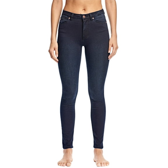 RES DENIM Women's Skinny Fit Mid Rise Jeans, Midnight, 26
