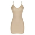 thumbnail image 4 of Aihuaihua Shapewear Dress For Under Dresses Women Tummy Control Adjustable Strap V Neck Full Seamless Shaper Beige S, 4 of 4