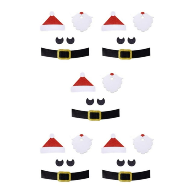 Redempat DIY Home Decorating Made Easy Christmas Window Sticker For Festive Décor Cute Window Stickers Santa Claus 5Set