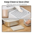 thumbnail image 2 of Stainless Steel Cat Litter Box with Steps & Metal Scooper, X-Large, 2 Pack, 23” x 16.5” x 6”, 2 of 7