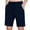 Navy, variant on LEKWK Cargo Shorts for Men Elastic Waist Quick Dry Casual Athletic Shorts Lightweight Loose Fit Workout Shorts with Pockets for Hiking Outdoor Travel Fishing