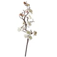 thumbnail image 4 of Flores de cerezo artificiales de seda y plástico para decoración del hogar. Blanco, 4 of 9