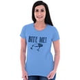 thumbnail image 5 of Bite Me Fish Bait Funny Fishing Humor Women's T Shirt Ladies Tee Brisco Brands 2X, 5 of 6