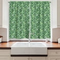 thumbnail image 2 of Ambesonne Banana Leaf Kitchen Curtains, Plantain Leaves, 55"x45", Hunter Green Pale Green, 2 of 3