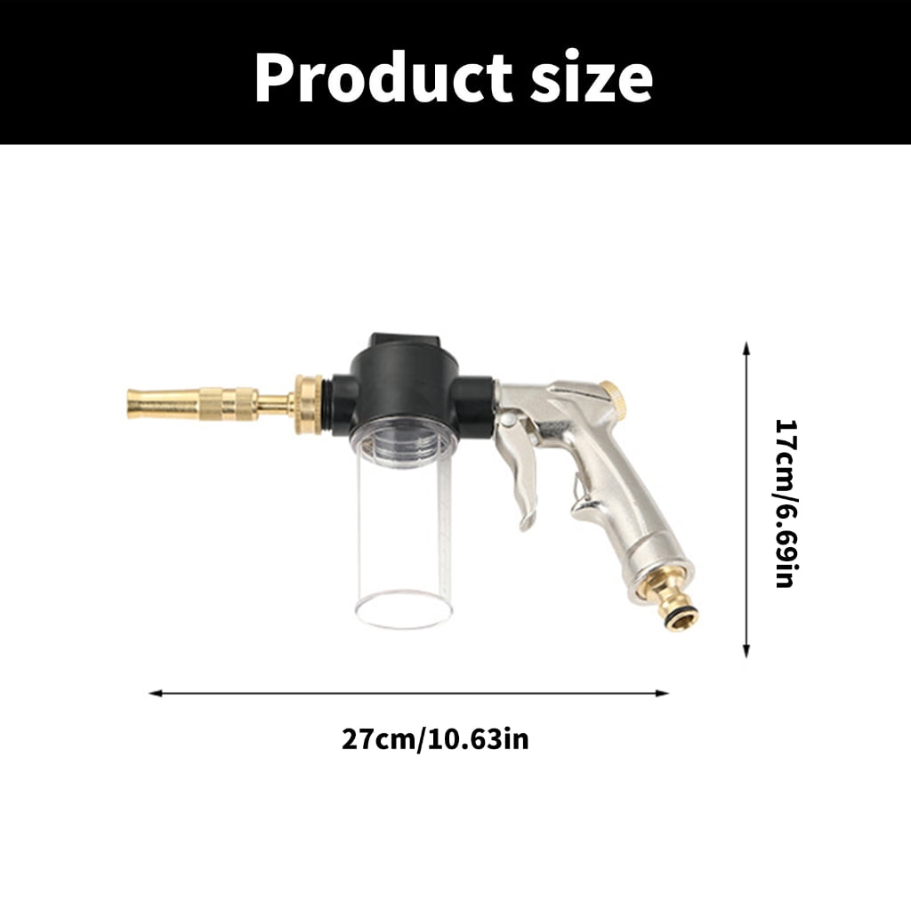 Profession Corrosion Resistant High Efficiency Plated Foam Sprayer Guns for Car Washing Cleaning with Adjustable Nozzle