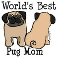 thumbnail image 3 of CafePress - World's Best Pug Mom Large Mug - 15 oz Ceramic Large White Novelty Mug, 3 of 6