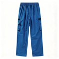 thumbnail image 4 of Mens Cargo Pants Lightweight Baggy Drawstring Athletic Joggers Breathable Quick Dry Outdoor Hiking Pants Zipper Pockets, 4 of 9