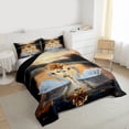 thumbnail image 3 of Castle Fairy Animal Swan Queen Comforter Set,Romantic Floral Rose Bedding Comforter Set, 3 of 8