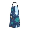 thumbnail image 3 of Cauagu Alpaca Astronaut in Space Aprons with Pockets,Waterproof Apron for Women,Kitchen Cooking Apron Adjustable Bib Aprons Chef Apron for Cooking,Drawing,Crafting, 3 of 8