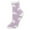 Purple, variant on Hearts Soft and Cozy Lounge Socks by Wootie (1 Pair) (Women)