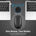 thumbnail image 2 of Ratón inalámbrico recargable para Gamer, Mouse silencioso, compatible con Bluetooth, 2,4G, USB, portátil, tableta, Macbook, Mause, 2 of 5
