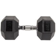 thumbnail image 4 of BalanceFrom Rubber Encased Hex Dumbbells, 45lbs Pair, 4 of 6
