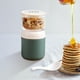 thumbnail image 5 of Contenedor de yogur aislado Soledad 2 niveles acero inoxidable a prueba de fugas Verde lonchera, 5 of 10