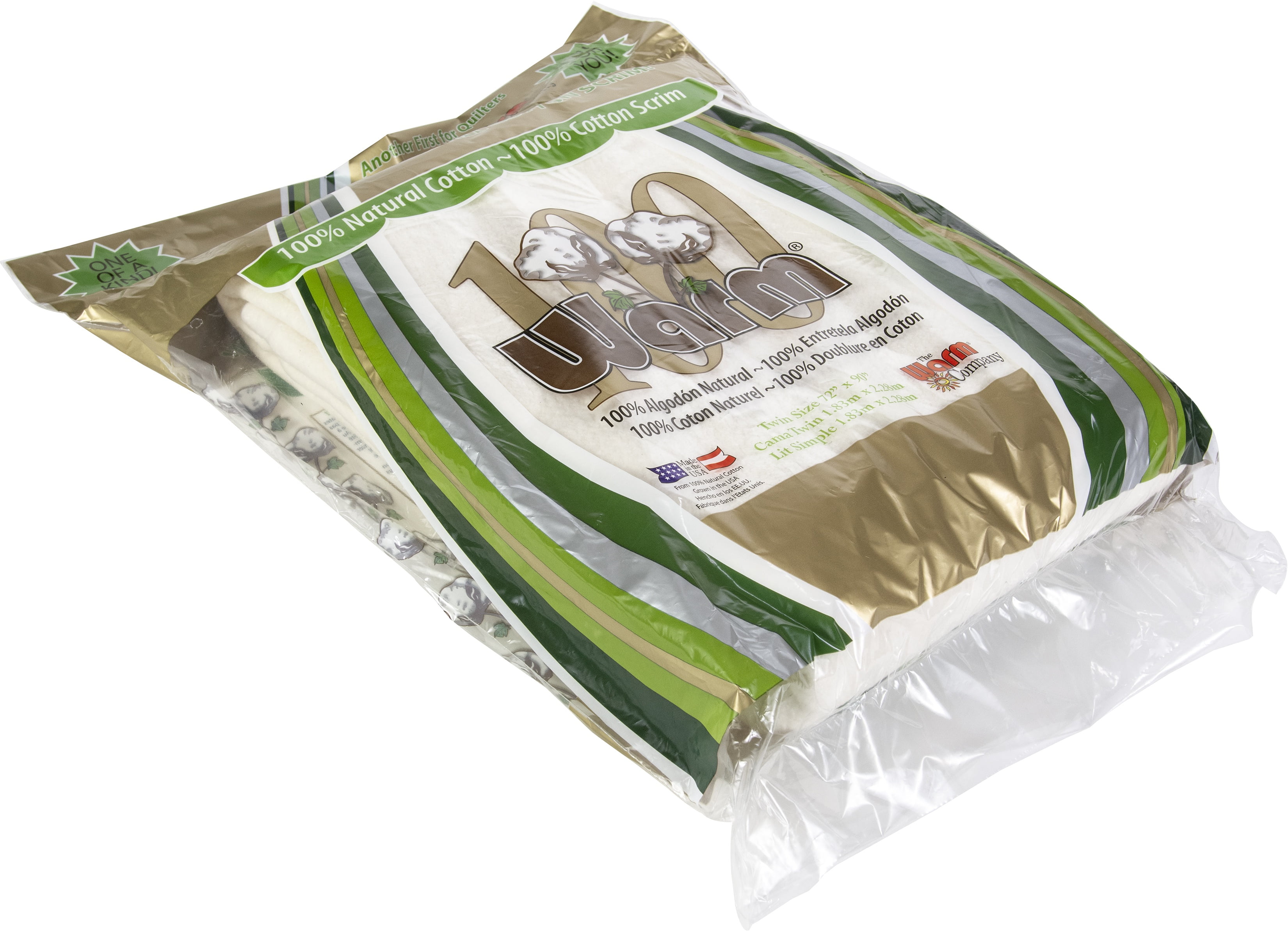 Warm Company Warm 100 Cotton BattingTwin Size 72"X90"