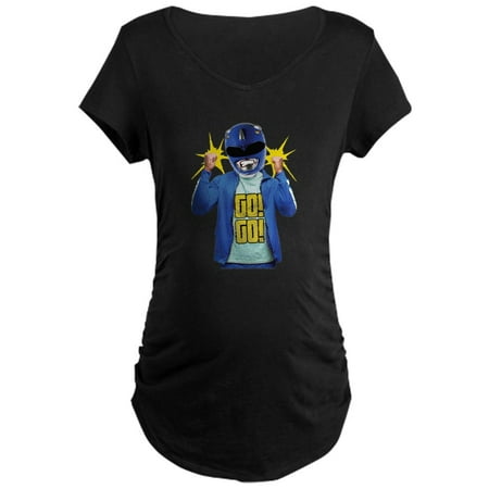 

CafePress - Power Rangers Blue Range Women s Maternity T Shirt - Maternity Dark T-Shirt