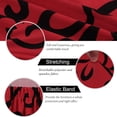 thumbnail image 6 of PiccoCasa Stretch Spandex Dining Chair Slipcovers Floral Seat Cover Set of 4, Red and Black, 6 of 6