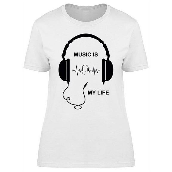 Music: My Life T-Shirt Women -Image by Shutterstock, Female Small