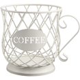 thumbnail image 1 of K Cup Holder Coffee Pod Storage Organizer Basket Kpod Container for Counter Coffee Bar Home White, 1 of 8