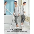 thumbnail image 4 of Homitt Electric Spin Scrubber Cordless Shower Scrubber, 3 Brush Heads & Extension Handle(25-42") Fast Charge 60min Runtime Cordless Bathtub Scrubber, Cordless Tile Scrubber for Bathroom - ABS, 4 of 12