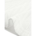 thumbnail image 6 of DARING DIVA Women's Tie Front 3/4 Sleeve Peplum Blouse M White, 6 of 6