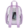 thumbnail image 4 of Mochila transparente Busiuw para eventos en estadios, 30 x 30 x 15 cm, color morado claro, 4 of 7