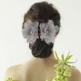 thumbnail image 1 of OHOIOLLA Accesorio Para El Clip Tipo Garra Gris Con Floral Para Estilo Sofisticado, 1 of 6