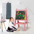 3in1 Wooden Kids DoubleSided Art Easel with Paper Roll Drawing Board