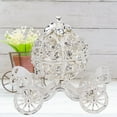 thumbnail image 4 of Rhinestone Pumpkin Carriage Hinged Trinket Box, Metal Ring Jewelry Display Holder Crystal Collectible Figurine Metal Crafts Gift for Table Centerpiece Party Decorations, 4 of 9