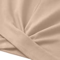 thumbnail image 7 of Karymi Womens Tops Crew Neck Sleeveless Twist Front Crop Tank Top, Solid Slim Fit Cropped Wrap Hem Vest, Stretchy Summer Casual Crop Blouse Blouses for Women Dressy Casual, 7 of 7