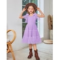 thumbnail image 6 of Arshiner Girls Dresses Summer Sleeveless Bow-Tie Straps Formal Fancy Party Birthday Tulle Dress, 6 of 6