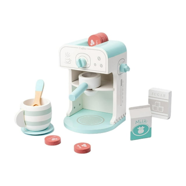 HILABEE Kids Coffee Maker Pretend Play Kitchen Accessory for Toddlers Birthday Gifts