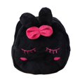 thumbnail image 2 of opvise Cute Plush Panda Animal Small Coin Purse Zipper Money Wallet Kids Birthday Gift Black Rabbit, 2 of 8