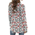 thumbnail image 5 of Christmas Cardigan for Women Open Front Knit Sweater Long Sleeve Casual Holiday Tops Xmas Tree Graphic Coat, 5 of 6