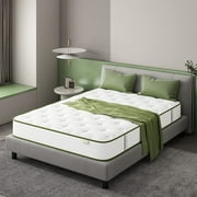 Crystli 10" King Memory Foam Mattress Hybrid Bed Mattress with Medium Firm Bed-in-a-Box King Mattresses