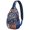 Minimalist Tri, variant on Vintage Pastoral Style Sling Backpack Lightweight Crossbody Bag for Hiking, Shopping and Daily Essentials