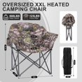 thumbnail image 6 of Slsy Oversized Heated Camping Chair, XXL Camo Folding Chair with 3 Heat Levels, 500lbs Capacity, Heavy Duty Steel, Cup Holder, Storage Bag, 6 of 9