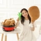 thumbnail image 1 of Juguete de peluche de almohada de puerro de simulación | Muñeco de peluche de verduras con chalota | Cojín de algodón suave de 40 cm | Decoración de cosplay de anime | Almohada Divertida Verde |, 1 of 5