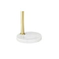 thumbnail image 4 of Possini Euro Design Basque Mid Century Modern 77 1/2" Tall Standing Floor Lamp Large Arc Gold White Marble Living Room Bedroom, 4 of 5