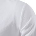 thumbnail image 3 of XIAONU Men's Solid Color Medieval Shirts Relaxed Fit Lace Up Neck Tunic Top Breathable Vintage Style Renaissance Shirt, 3 of 3