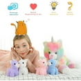 thumbnail image 5 of MorisMos 24" Cat Stuffed Animal Mommy Cat and 4 Baby Kitty Plush Toys, 5 of 8