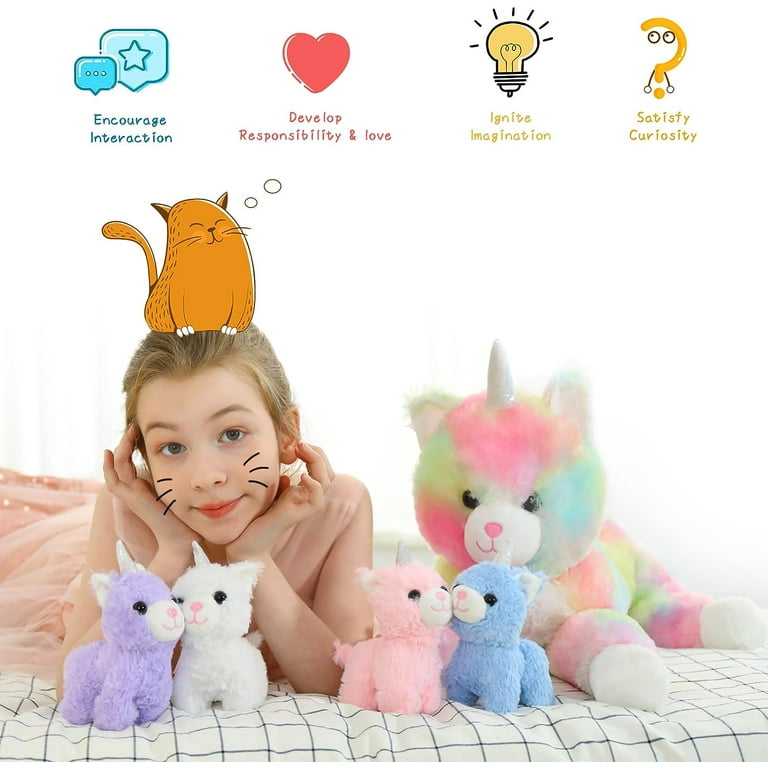 MindSprout Unicorn Mommy Stuffed with 4 Babies Inside her Tummy – Nosh's  Mart