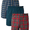 Tartan Plaid, variant on Hanes Men's Woven Boxers, 3 Pack