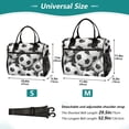 thumbnail image 2 of Footballs Full Cooler Bag Lunch Bag Soft Cooler Cooling Tote Insulated Lunch Box for Adult Men Women, 2 of 5